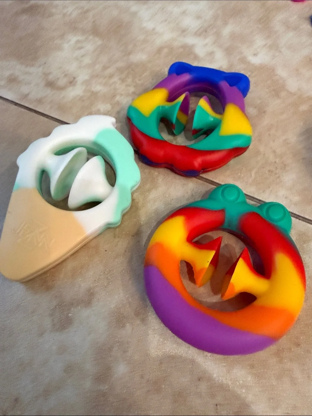 Assorted Silicone Pop-It Fidget Toy Set for Kids - bracelet fidget